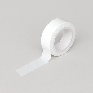 Masking Tape [501 White] / Washi Tape / Scrapbooking / Decoration / Planner Stickers / Paper Tape / Journal / DIY dubudumo