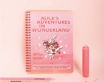 Lined Notebook [Alice/Le Petit Prince] / Lined Journal Notebook / Journal / Spiral Scrapbook / School Notebook / Planner / Agenda