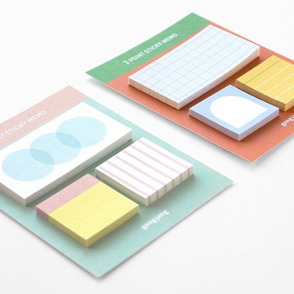 Plan Marker Sticky Notes / Adhesive Notepad / Notepads / Memo pad / Korean Stationery / Scrapbooking / Journal / School Supplies