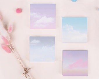 Notepads [Cloud in the Sky] / Pink Notepad / Memo Pad / Sky Notepads / Scrapbooking / Organize / Christmas Gift /Cute Notepad/Journal