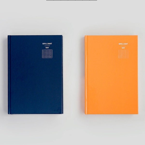 Dagelijkse Planner Hardcover [2colors] / Ongedateerde Planner / Maandelijkse Planner / Dagboek / Agenda / Dagelijkse Agenda / Grid Journal / dubudumo