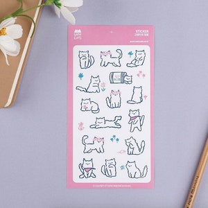 Planner Stickers [Kitty] / Cat Journal Stickers / Scrapbooking Stickers / Decorative Stickers / Journal / Card Making/ Scrapbook