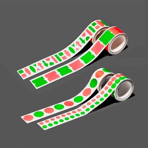 Neon Masking Tape / Daily Masking Tape / Scrapbooking / Decoration / Planner Stickers / Journal / School Supplies DIY dubudumo image 1