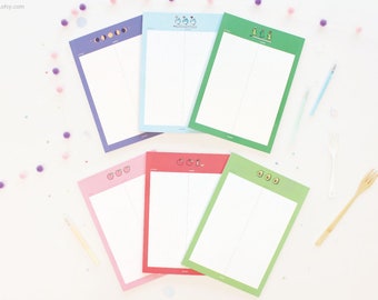 B5 Grid Notepads [6Types] / Simple Notepad / Big Memo pad / Sticky Notes / Stationery / Scrapbooking / School, Office Supplies / Planner