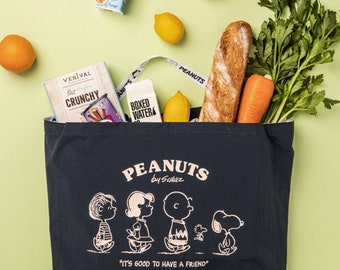 PEANUTS Shopper Bag [3types] / Snoopy Shopping Bag / Eco Bag / Simple Bag / Travel Bag / Picnic Bag / Trip Pouch / dubudumo