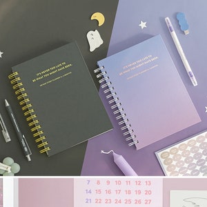 STUDY PLANNER 6 Months [4colors] / Monthly Planner / Weekly Planner / Diary / Agenda / Journal / Grid Notebook / Student Gifts