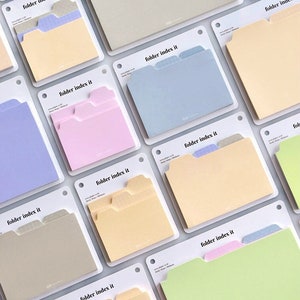 FOLDER INDEX Sticky Notes [27types] / Bookmark Sticky Note / Notepads, Notepad, Memo Pad / Korean Stationery / Scrapbooking School Supplies