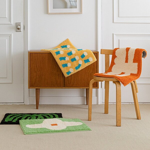 Punch Needle Bath Mat Etsy