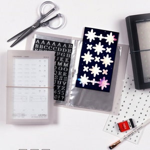 4X6 Photo Album [Mist, Black] / Sticker Storage Book / 4X6 Postcard Book / Photo Storage / Photo Book / Photo Holder / Scrapbooking