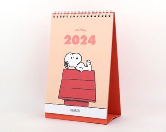2024 Desk Calendar / Peanuts Calendar / Desk Calendar / Simple Calendar / Snoopy Calendar / 2024 Calendar / Calendar 2024 / Desk Accessories