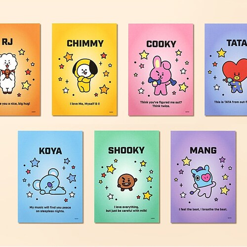 BT21 Memo Pad / BTS Notepads / K-POP / Korean Stationery / | Etsy