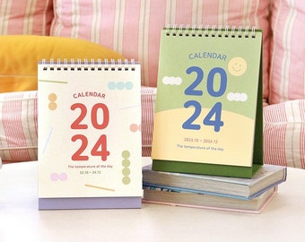 2024 Desk Calendar / 2024 Calendar / Calendar 2024 / Simple Calendar /  Desk Accessories / Planner 2024 / Desk Decor