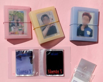 Photocard File [4colors] / Photo Card Sleeve / Business Card Book / Photo Holder / Pocket Photo Card File / Scrapbooking / Card Storage