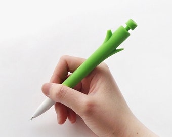 0.7mm Welsh Onion Black ink Pen / Planner Pen / Funny Pens / Stationery / Writing Tools / Journal Pen / Office, Planner Accessories