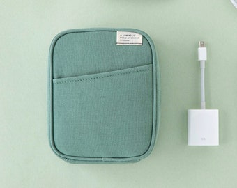 Pocket Daily Pouch [2colors] / Cable Pouch / Makeup Pouch / Supplementary Battery Pouch / Travel Pouch / Zipper Pouch / Office Supplies