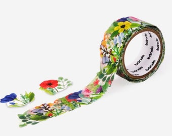 Flower Garden Washi Tape / Colorful Masking Tape / Scrapbooking / Decoration / Planner Stickers / Planner Tape / Journal Craft Supplies DIY