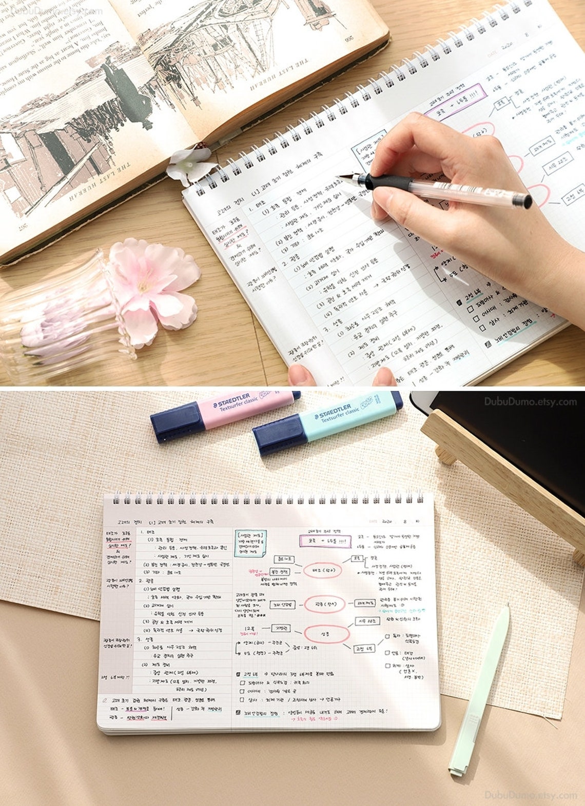 B5 Cornell Grid Notebook 6types / Grid Notebook Cornell Etsy