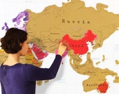 Scratch off World Map / Track your Travels / 101051116