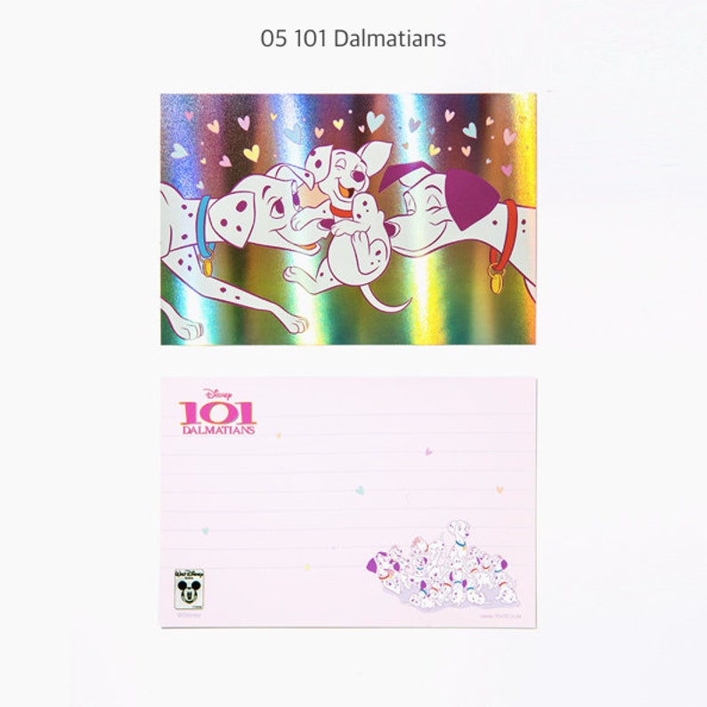 Cartes postales hologramme Disney Bambi/Dumbo/La dame et le clochard/aristochats/101 dalmatiens/mignonne carte postale/carte d'anniversaire/carte de voeux image 8