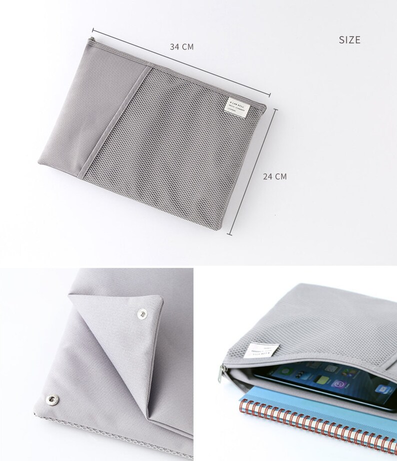 Mesh Pocket File Pouch / A4 Size File Holder / Travel Pouch / Etsy