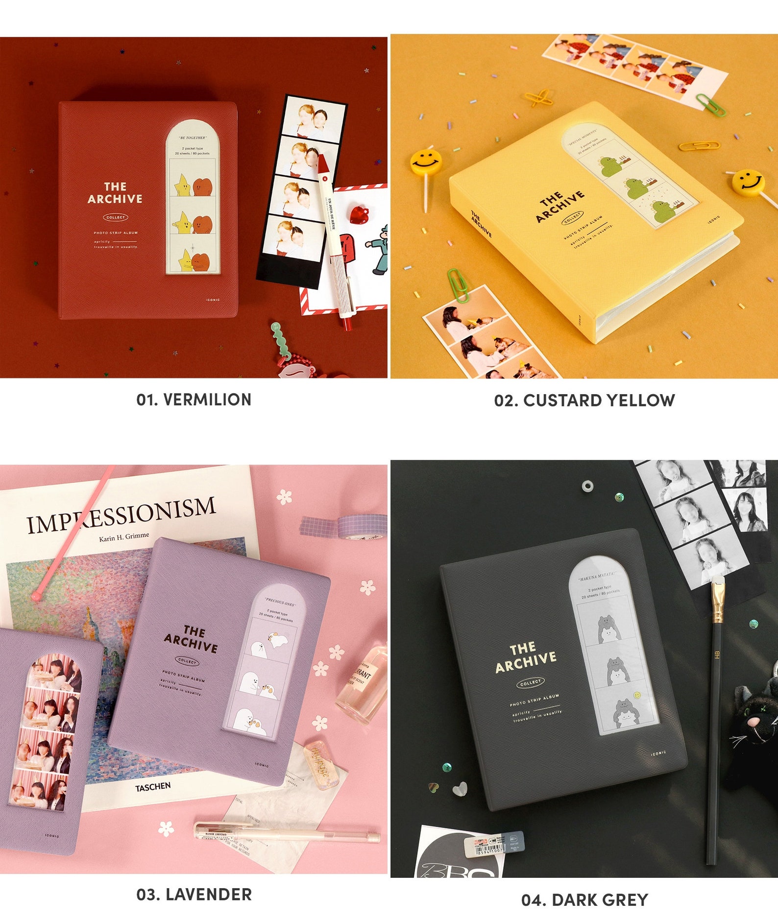 Archive Photo Strip Album 4colors / Photo Book / Seal Etsy