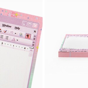 Word Violet Notepad L / Pink Notepads / Memo Pad / Stationery / Scrapbooking / Organize / Christmas Gift / Cute Notepad / Kawaii Notepad image 3