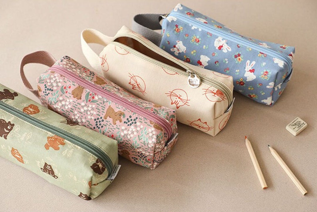 Cotton Pencil Case L 6colors/ Pen Case / Pencil Pouch / Pen Pouch / Zipper  Pouch / Zipper Bag / Makeup Pouch, Bag / School Supplies -  Norway