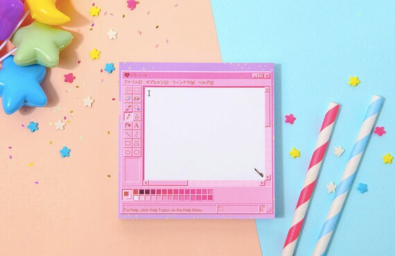 Pink Notepads Memo Pad Stationery Scrapbooking Organize Christmas Gift Cute Notepad Kawaii Notepad Word Pink Notepad L