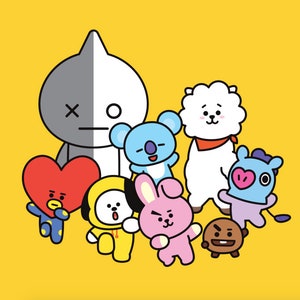 BT21 Deco Point Stickers / BTS Clear Stickers / Scrapbooking ...