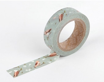 Bird Washi Tape / Masking Tape / Scrapbooking / Decoration / Planner Stickers / Planner Tape / Journal / Craft Supplies / DIY