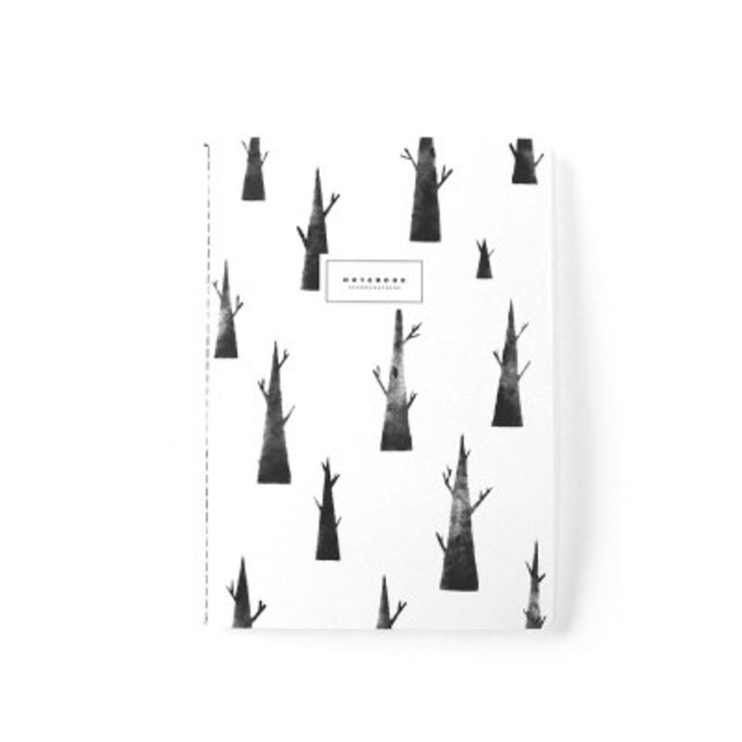 Illustration Lined Notebook tree / Journal Notebook / Lined Etsy