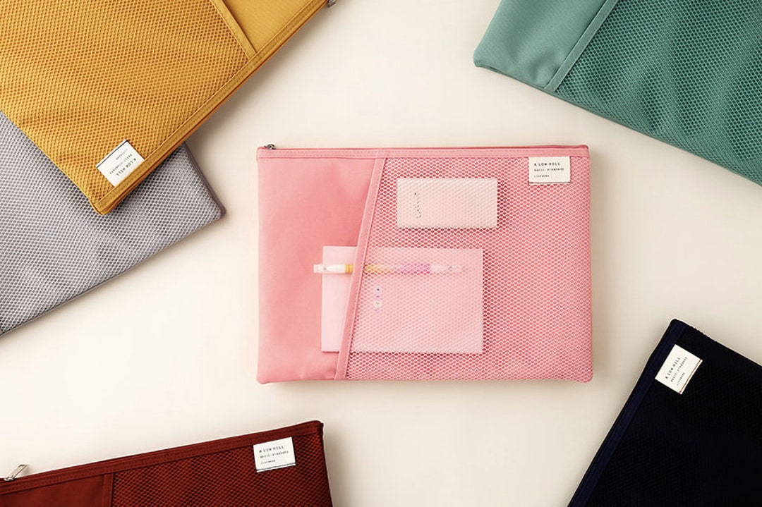 Mesh Pocket File Pouch / A4 Size File Holder / Travel Pouch / Etsy