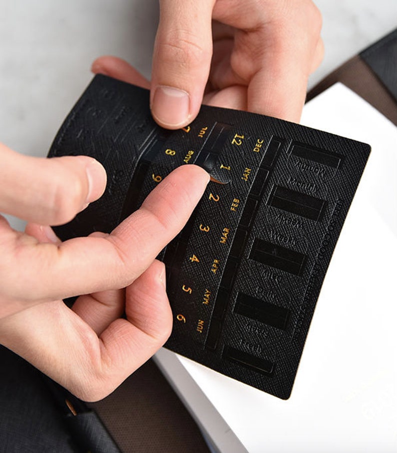 Leather Index Stickers V.5 7colors / Tabs Stickers / Planner Etsy