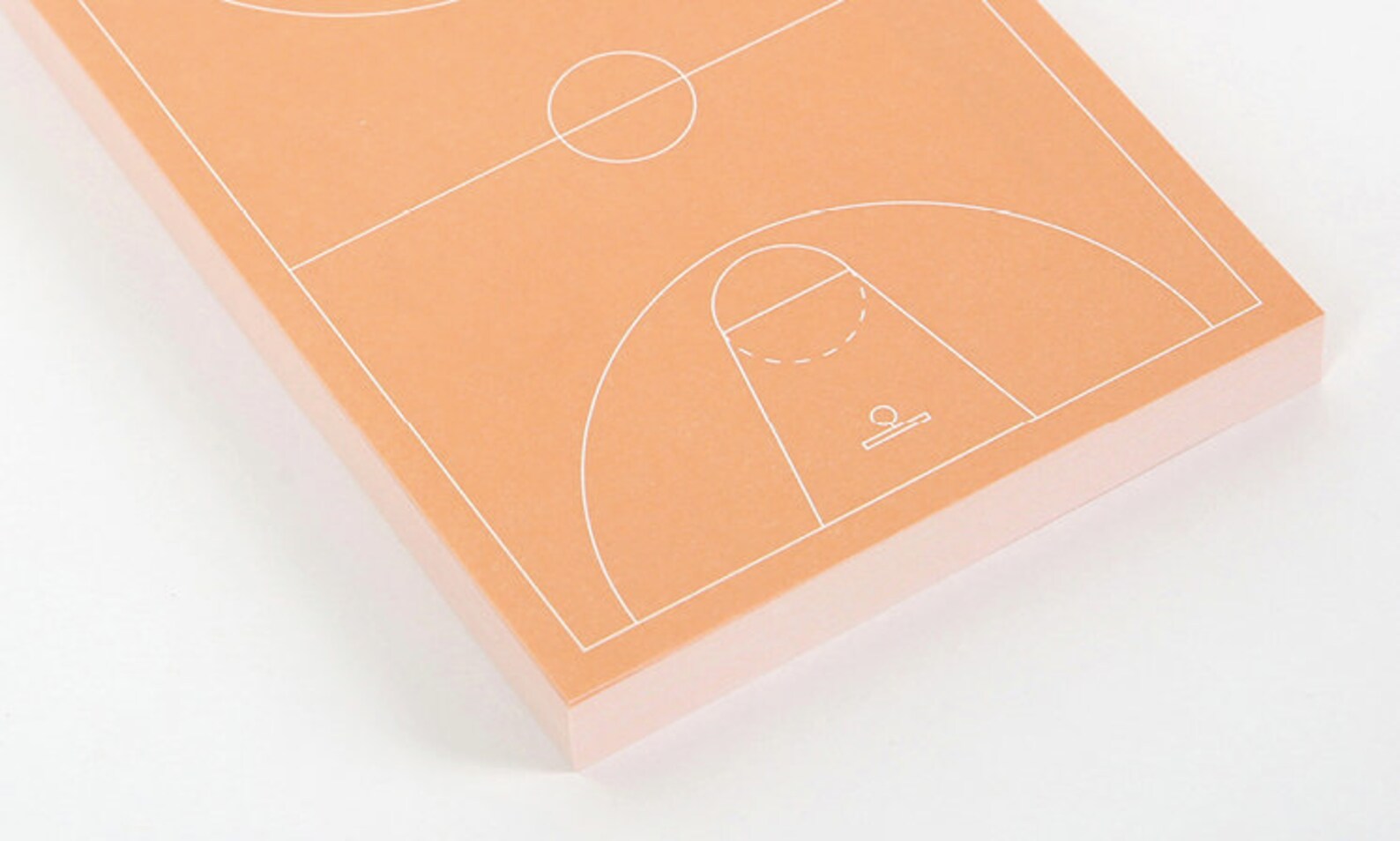 Sports Notepad Basketball / Basketball Court Memo Pad / Etsy