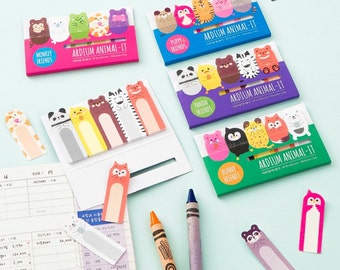 Sticky Note [Animal] / Animal Notepads / Personalized Notepad / Memo pad / Colorful Sticky note / Stationery / Scrapbooking /Panda Cat Puppy