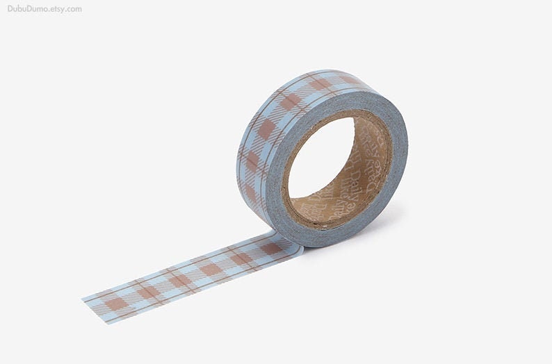 Washi Tape Vintage Check / Masking Tape / Scrapbooking / Dekoration / Planer Aufkleber / Planer Tape / Journal Bastelbedarf DIY Bild 1