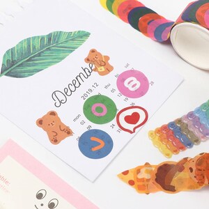 Cherry Heart Washi Tape / Lovely Masking Tape / Scrapbooking / Decoration / Planner Stickers / Planner Tape / Journal Craft Supplies DIY image 7