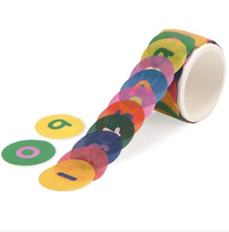 Nummer Washi Tape / Masking Tape / Scrapbooking / Dekoration / Planer Aufkleber / Planer Tape / Journal Bastelbedarf DIY Bild 1