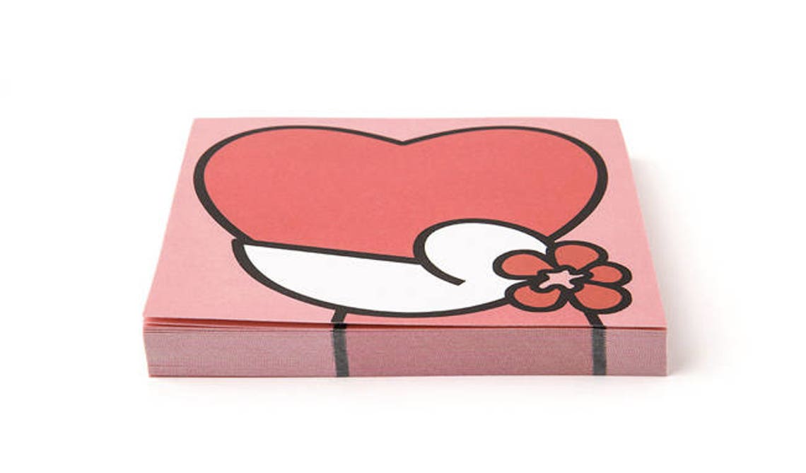 Pink Heart Notepad / 100sheets / Colorful Notepads / Etsy