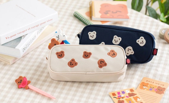 Pencil Bag Small Flowers Pencil Cases Pen Bag Storage Bags School Stationery