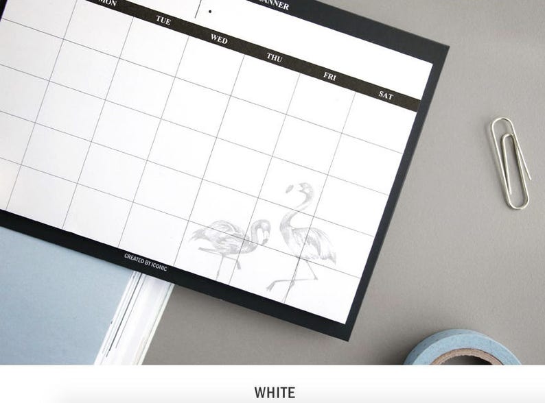 Simple Monthly Planner Sticky Note / Notepads / Notepad / Memo Etsy