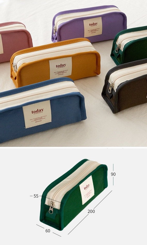 Cotton Pencil Case L 6colors/ Pen Case / Pencil Pouch / Pen Pouch / Zipper  Pouch / Zipper Bag / Makeup Pouch, Bag / School Supplies -  Norway