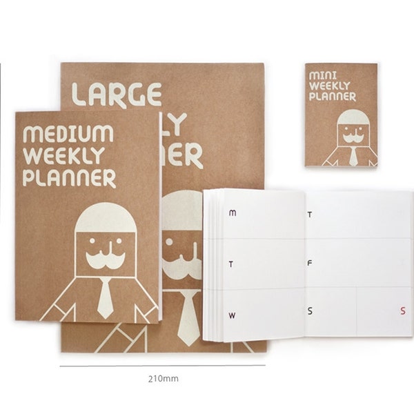 Weekly Planner / Academic Planner / Undated Planner / Agenda / Diary / Journal / Weekly Planner / dubudumo