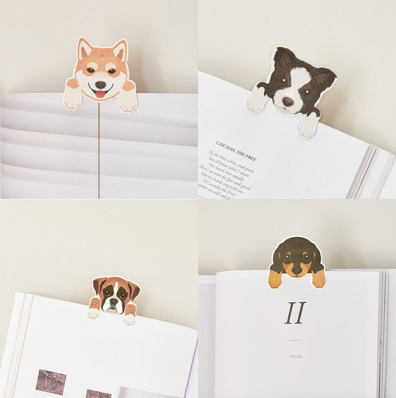 Pet Magnetic Bookmarks / Dog Planner Bookmark / Puppy Journal Bookmark / Bookish / Book Lover Gifts / Scrapbooking / School Supply image 3