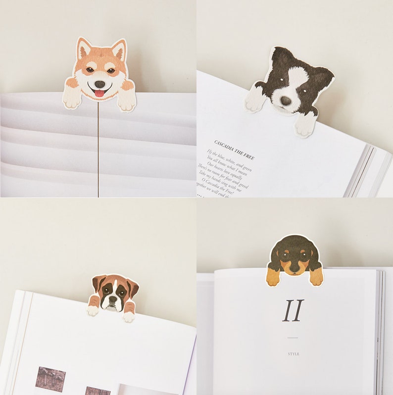 Pet Bookmarks / Dog Planner Bookmark / Puppy Bullet Etsy