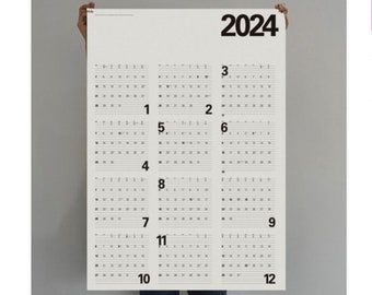 2024 Wandkalender / 2024 Wandkalender / Posterkalender / Posterkalender / Kalender 2024 / 2024 Jahresplaner / Wand Organizer / Planer