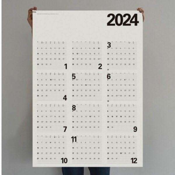 2024 Wandkalender / 2024 Wandkalender / Posterkalender / Posterkalender / Kalender 2024 / 2024 Jahresplaner / Wand Organizer / Planer