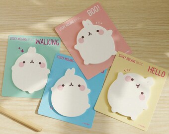 Rabbit Sticky Note [ 30sheets ] / Notepad / Notepads / Memo pad / Bookmark / Index sticky note / Stationery / Scrapbooking / School Supplies