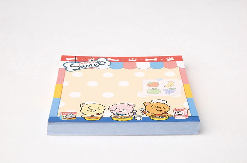 Illustration Notepads Colorful Notepad Memo Pad Scrapbooking Organize Christmas Gift Cute Kawaii Notepad School Cereal Doggy