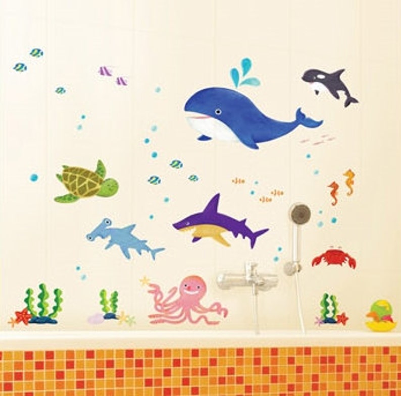 Ocean Wall Decal / Under the Sea Wall Decal Sticker Etsy
